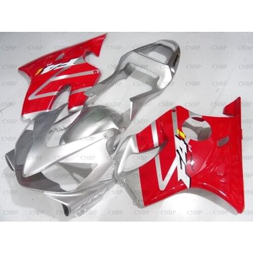 For Honda Cbr600 2001 - 2003 Body Kits CBR600F4i 01 Fairings CBR 600 2003 Red Silver Body Kits