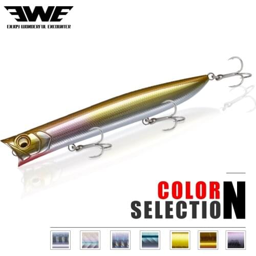 EWE Popper Floating Fishing Lure Hard Bait Sea Fishing 7g 70m 9.5g 85mm 13.5g 105mm Long Casting Fishing LuresWobblers Minnow