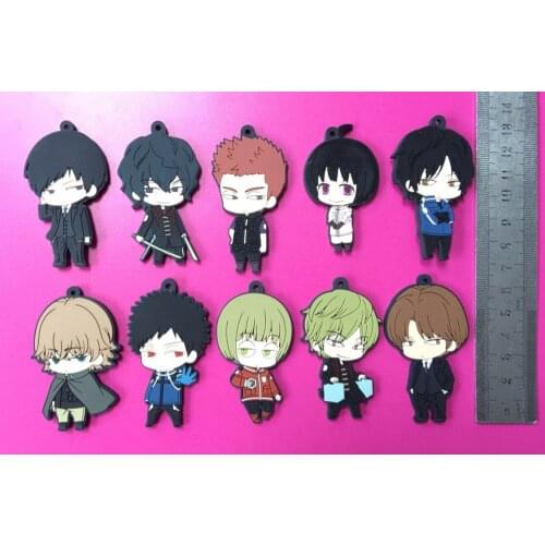 10pcs/lot World Trigger Original Japanese anime figure rubber Silicone sweet smell mobile phone charms/key chain/strap G1000