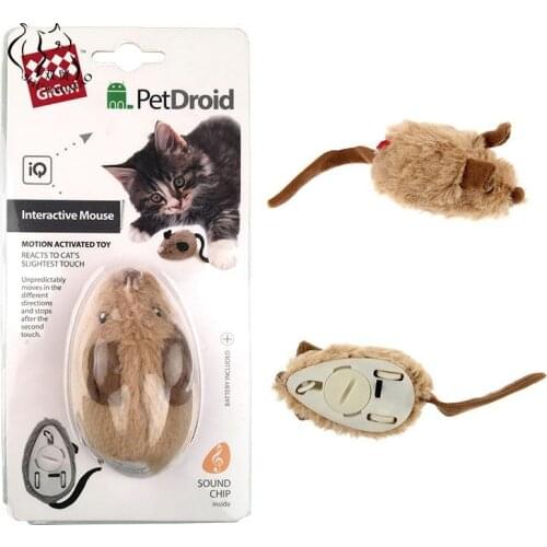 Rabbit Fur Pet Cat Toys Sound Rat Interactive Game Cats Soft Toy Automatic Mouse for Kitten Electric Feather Scratcher Supplies