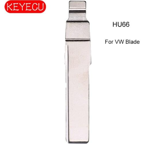 KEYECU 10PCS KEYDIY Universal Remotes Flip Blade VW , HU66 for Audi,Skoda,VW