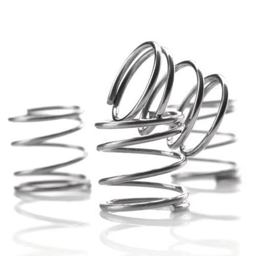 10Pcs 1.2mm Wire Diameter 20mm Outside Diameter 15mm-50mm Length Stainless Steel Compression Pressure Spring