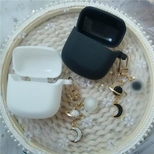 Cute Case For JBL Tune 220 /T225 Tws Case With Keychain Silicone Earphones Cover Cover For JBL Club Pro