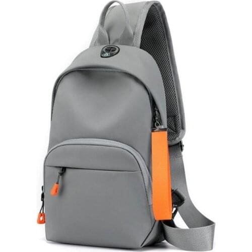 POOLOOS Men Sling Chest Bag Small Waterproof Lightweight Sports Bag Anti Theft Travel Cross Body Bags Boy Fashion Mini Bagpack