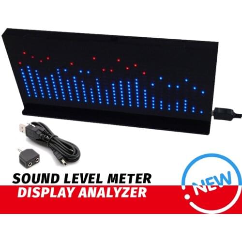 Professional AS1424 LED Music Audio Spectrum Sound Level Meter Display Analyzer