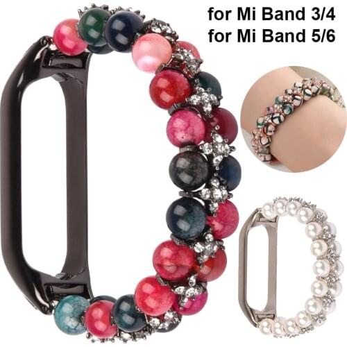 Dressy Strap for Xiaomi Mi Band 5 Replacement Jewelry Bracelet for Mi Band 6/4/3 Smart Watch Wristband Bracelet for Women Men