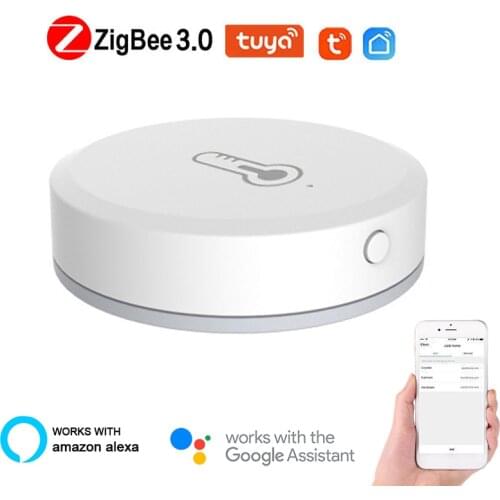 Tuya/SmartLife App ZigBee Smart Temperature And Humidity Sensor Battery Powered Work With Zigbee Hub Via Alexa Google Home 2021