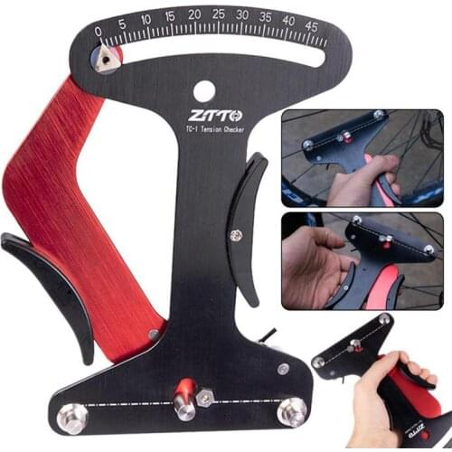 Bicycle Spoke Tension Meter Aluminum Alloy Tensiometer Wheel Builder Tool Bike Repair Spoke Checker Accurate Measurement Tools