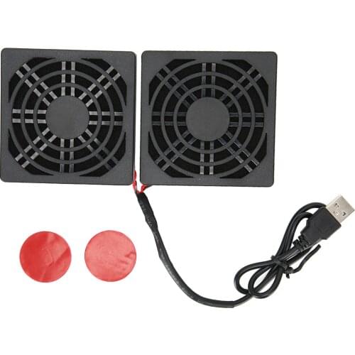 Computer Router Fan with Dust Cover USB Power Heat Dissipation Tool for ASUS RT-AC68U AC86U EX6200 For Tengda