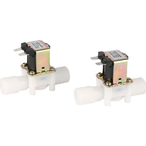 1/2" Electric Solenoid Valve DC12V AC220V Magnetic Washing Machine Dispenser Drinking Water Pneumatic Pressure Controller Switch