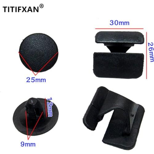 10PCS Hood noise cotton lining buckle clip for Ford Focus Kuga Edge Fiesta plastic fasteners