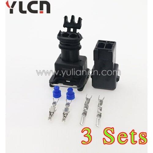3 Set 3.5 Series 2 Pins Male Female Waterproof Connector