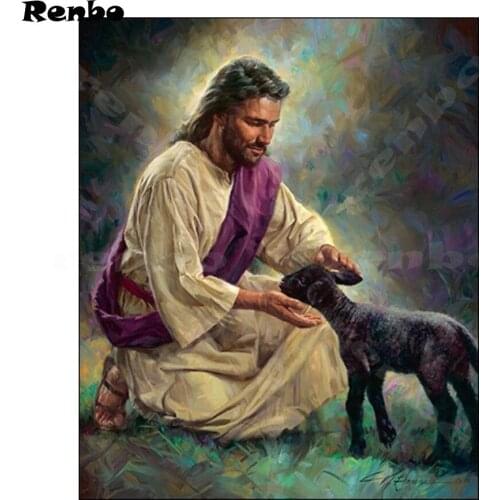 3D Diamond embroidery religions Jesus Christ Mosaic pattern 5d diy diamond Painting Cross Stitch kits arts and crafts gift A160