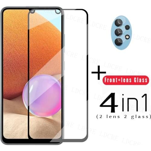 Full Glue Glass For Samsung Galaxy A32 4G Screen Protector Tempered Glass For Samsung A32 4G Protective Film For Samsung A32 4G
