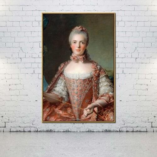 Artcozy Oil Canvas Painting madame adélaïde de france tying knots For Home Decoration Wall Art