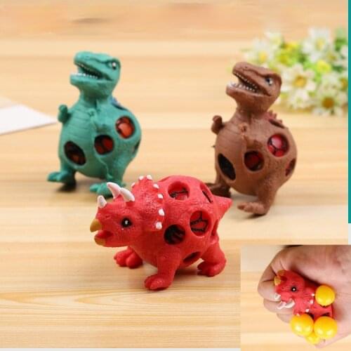Big Novelty Funny Dinosaur Bead Gel Stress Ball Fidget Sensory Gadget Autism/ADHD Anti Stress Fidget Toy