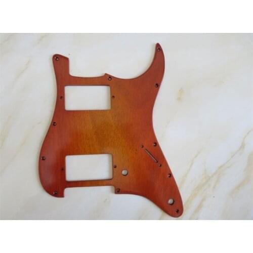 Brand new1PCS Solid Mahogany wood Strat HH Pickguard High Grade #3134