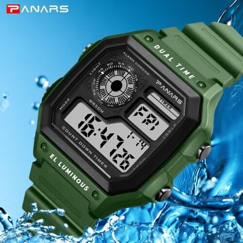 G style Men Sports Watches Fashion Chronos Countdown Mens Waterproof LED Digital Watch Man Military Clock Relogio Masculino