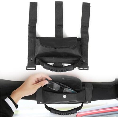 Black Sunglasses Bag For Jeep Wrangler CJ TJ JK JL Grab Armrest Brand New Hot Sale Newest