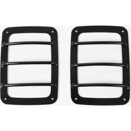 Black/Red 2Pcs/Set Car Back Rear Tail Light Guards Cover Trim For Wrangler 2007-2016 Styling Mouldings
