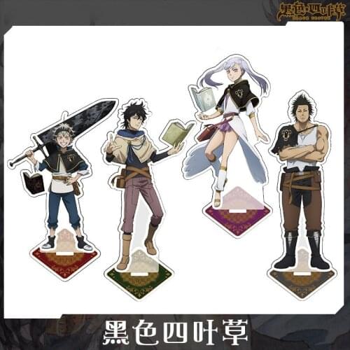 Action Black Clover Acrylic Plate Toys For Children Anime Black Clover Asta Yuno Noelle Yami Ornaments Desck Decor Acrylic Brand