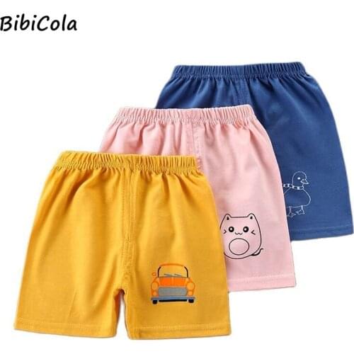 2021Children Clothing Shorts Baby Boys Girls Summer Shorts Casual Cute Cotton Clothes Kids Boy Cartoon Clothes Pants 1-5Y
