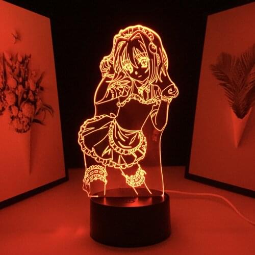 Koneko Toujou Manga High School DxD LED Night Light for Birthday Gift Bedroom Decor Nightlight Anime 3D Lamp Dropshipping