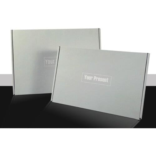 30x20x5cm Express Packaging Box Gray Kraft Box 3 Layers Corrugated Paper Boxes Underwear Box Mailer Business Supplies 10Pcs