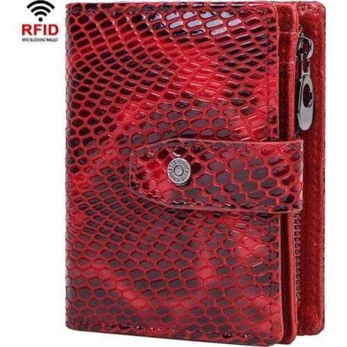 Buckle leather ladies wallet multifunctional zipper coin purse
