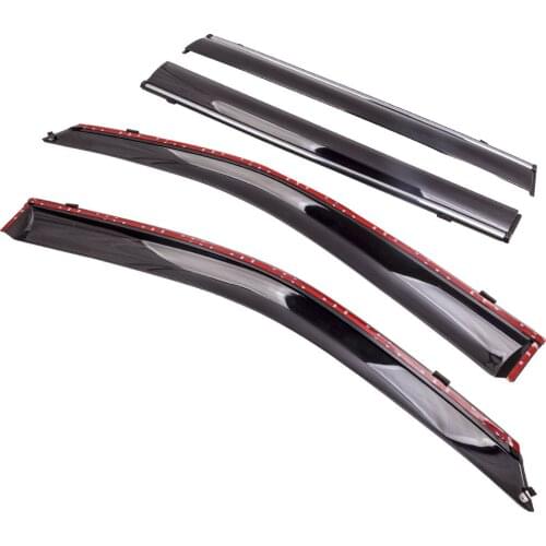 4PCS Window Visor Sun Rain Guard Shade For Toyota Highlander 2015-2019 New