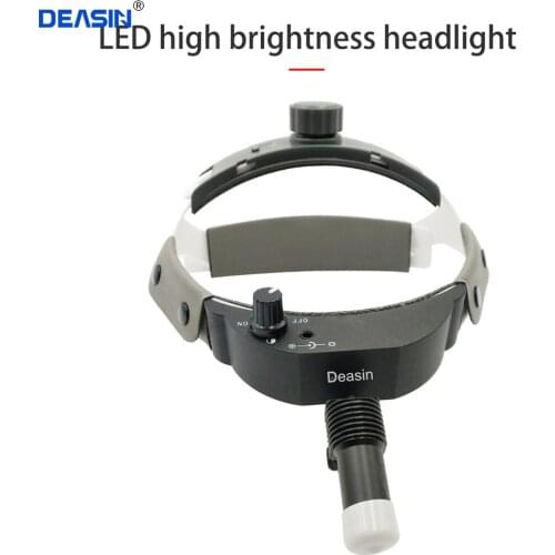 3W High Intensity Lamp Medical Surgical Headlight LED Cordless Headlight Integrated Charging System for Dental, Pet Hospital