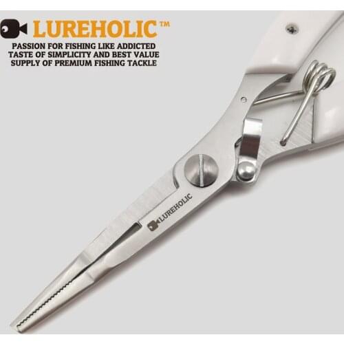 LUREHOLIC Fishing Accessories Mini Pliers Tool For Small Slip Ring Of Lures Stainless Steel Fishing Plier Braid Line Cutter