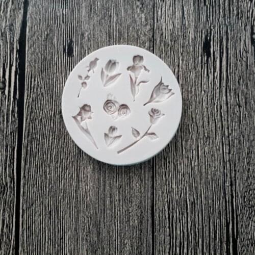 Small Roses Silicone Mold Fondant Cake Decorating Tools Silicone Mold Sugarcrafts Chocolate Baking Tools For Cakes Gumpaste Form