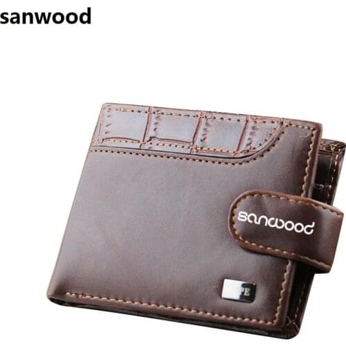 Men Wallets Short Vertical Fashion PU Leather High Quality Male Bifold Multi-slot Money Credit Card Holder Clutch Purse 6O59