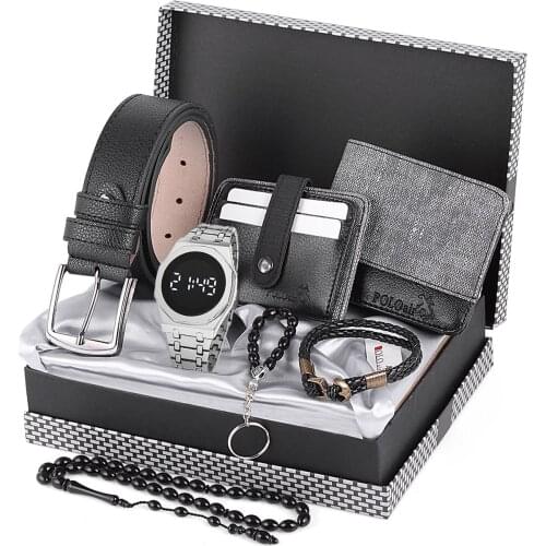 Polo Air Men Wristwatch Clock Card Wallet Wristband Belt Wallet Key Chain Rosary pl-0495E
