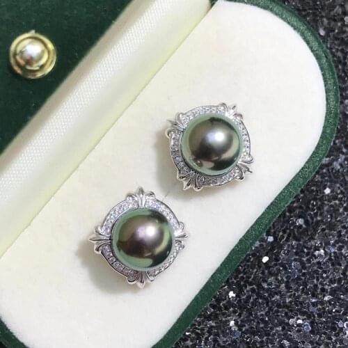 New Party 925 Sterling Silver Earrings Findings Settings Base Mountings Parts for Pearls Agate Crystal Stones Jade 5pairs/lot