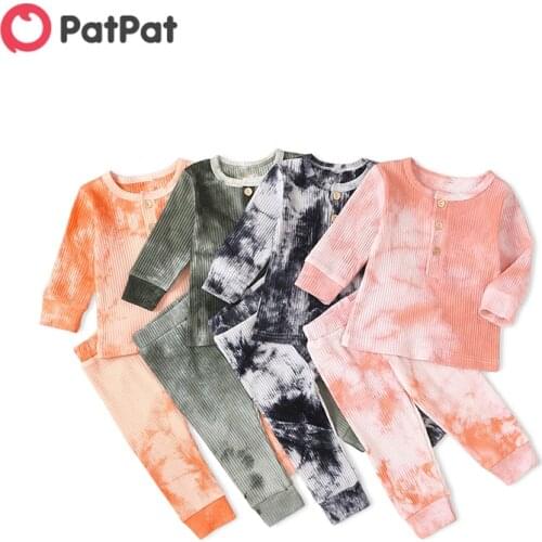 PatPat 2pcs Baby Unisex casual Babys Sets Cotton Outfit Suit Costume Infant Clothing