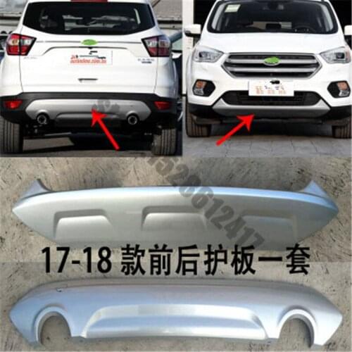 ABS Front+Rear car bumper cover trim plastic Bumper bars front and rear bumper For Ford Kuga 2017 2018 Car styling