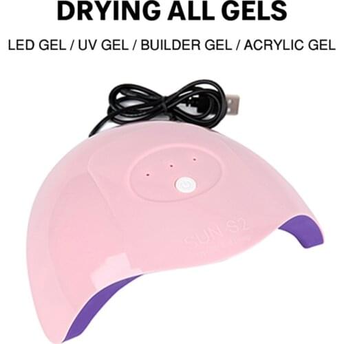 Portable 36W Nail Dryer Machine UV LED Lamp USB Cable Home Use Uv Gel Varnish Curer 12 Leds Lamp Nail Art Tool 60/90/120s