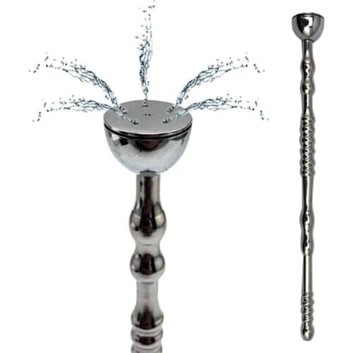 Stainless Steel Urethral Sounding Plugs Hollow Adult Sex Toy for Men Beginner