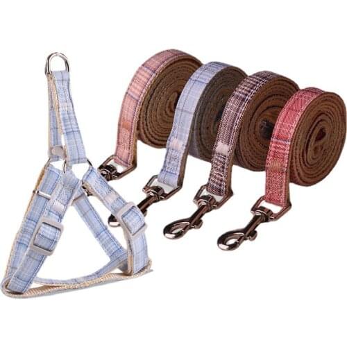 Dog Harness and Leash Set Adjustable Vest Collar Puppy Outdoor Walking Chihuahua Terrier Schnauzer Dog Accessories