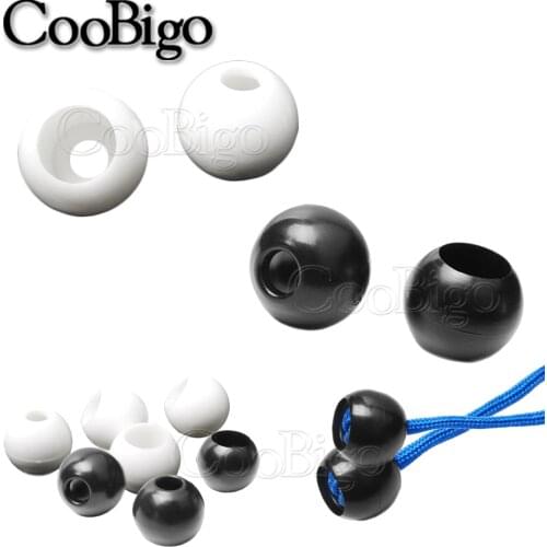 Bungee Ball Cord Ends Plastic Outdoor Paracord Bracelet Elastic Rope Beads Travel Hiking Tent Accessories Tarp Tie Camping 5pcs
