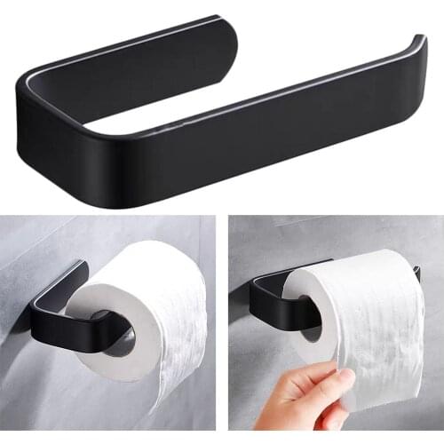 Modern Metal Toilet Tissue Paper Roll Holder and Dispenser for Bathroom Storage - Wall Mount, Holds