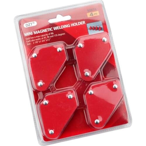 Mini 4-piece set triangular welding locator with magnetic fixed angle tool without switch 9Lb welding fittings
