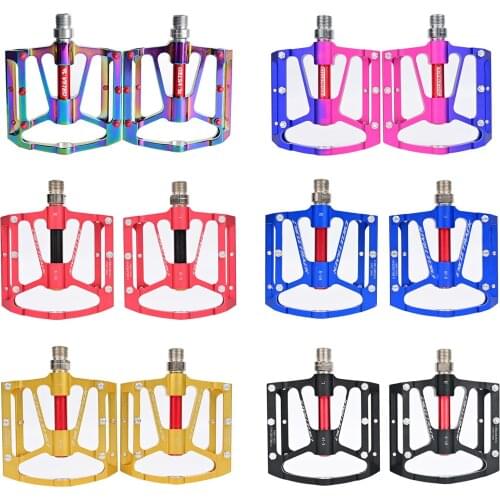 Ultralight Mtb Mountain Bike 3 Sealed Bearing Pedals Road Bike CNC Aluminum Alloy Flat Width Bicycle Pedals