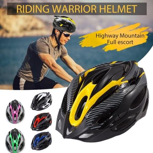 New Bicycle Helmets Matte Black Men Women Bike Mountain Road Bike Integrally Molded Cycling 6 Colors Adjustable Bike Helmets
