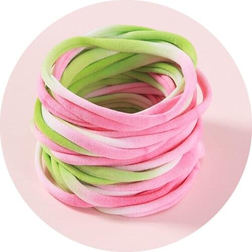 1000pcs/lot Super Soft Skinny Tie Dye Nylon Headband For Children Newborn Stretchy Headbands Toddler Baby Hair Accessories New
