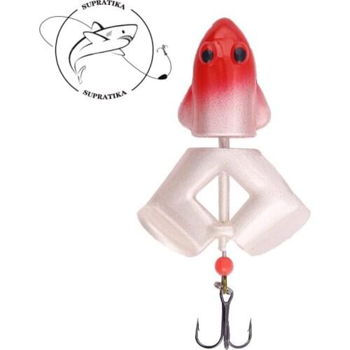 12.5g/8cm Artificial Floating Rotating Frog High Quality Fishing Lure Soft Lure Freshwater Bionic Silicone Fishing Bait