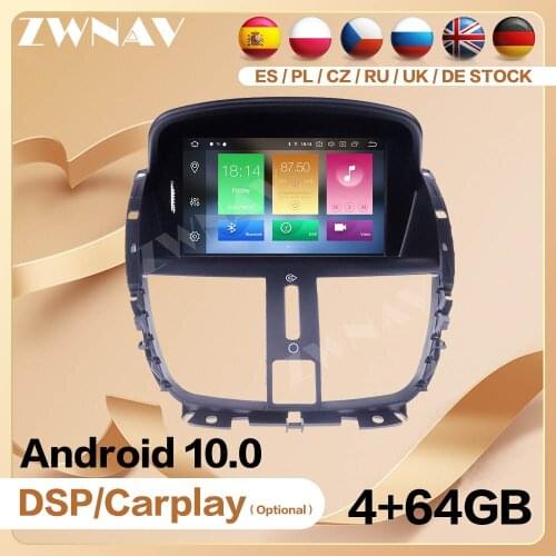 2 Din 2007 2008 2009 2010 2011 2012 2013 2014 For Peugeot 207 Android 10 Player Video Audio Radio GPS Navi Head Unit Auto Stereo