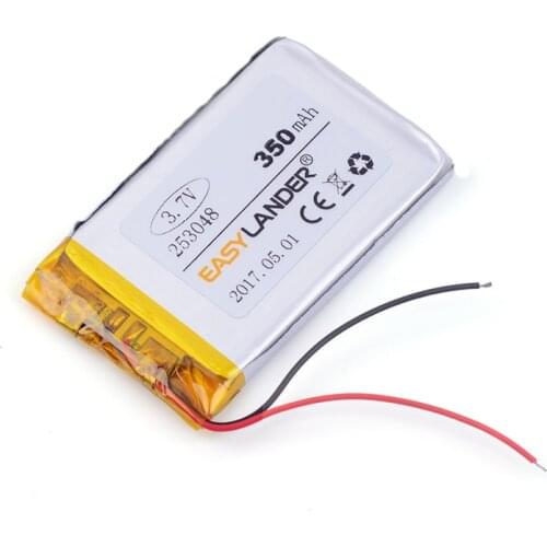 253048 350mAh 3.7v lithium ion rechargeable battery For MP3 MP4 GPS Digital Products